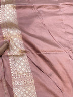 Beige 100% Pure Banarasi Katan Silk Meenakari Saree