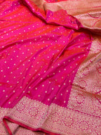 Prebook | Dual Shade Pink Pure Banarasi Katan Silk Saree