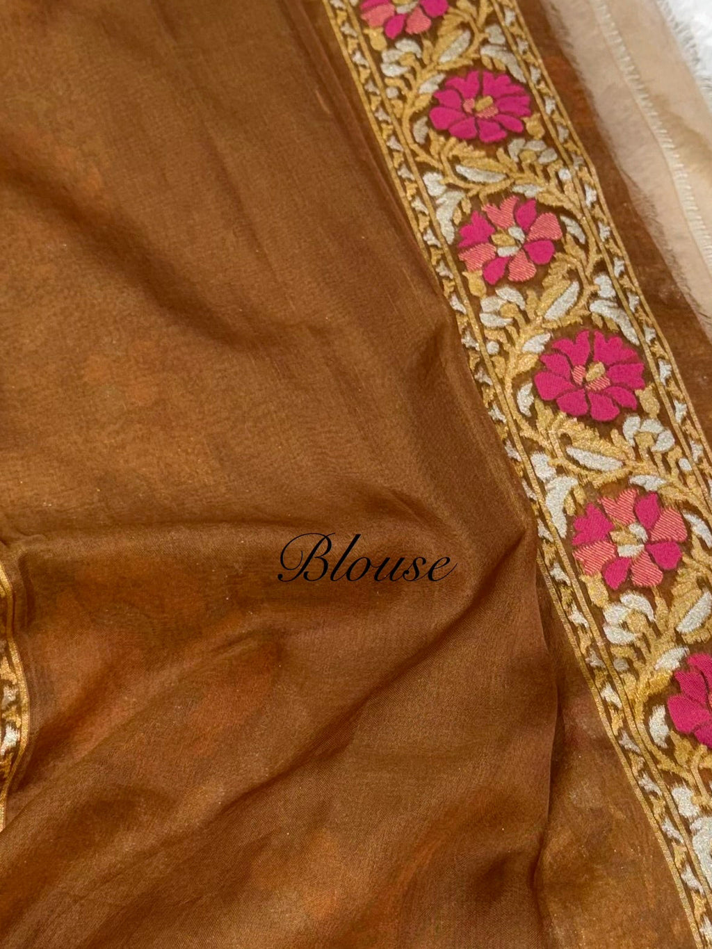Cheeku Pure Ektara Banarasi Kora Jamdani Saree