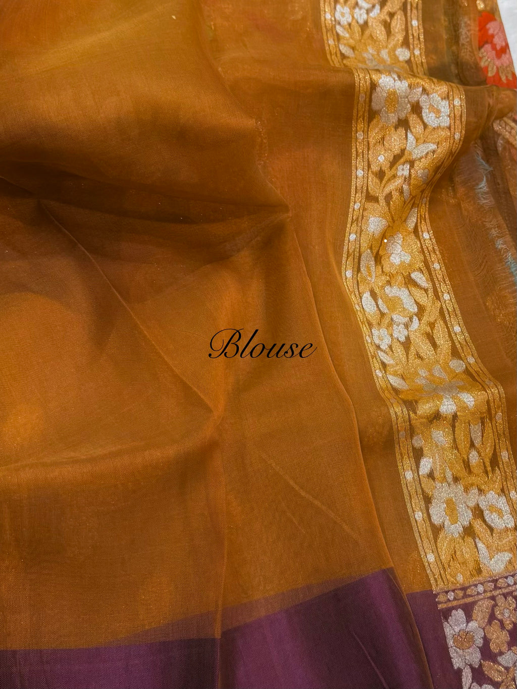 Cheeku Pure Banarasi Ektara Kora Jamdani Saree