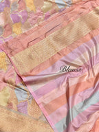 Prebook | Peach Exclusive Pure Banaras Katan Silk Rangkaat Saree