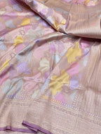 Prebook | Lilac Exclusive Pure Banaras Katan Silk Rangkaat Saree