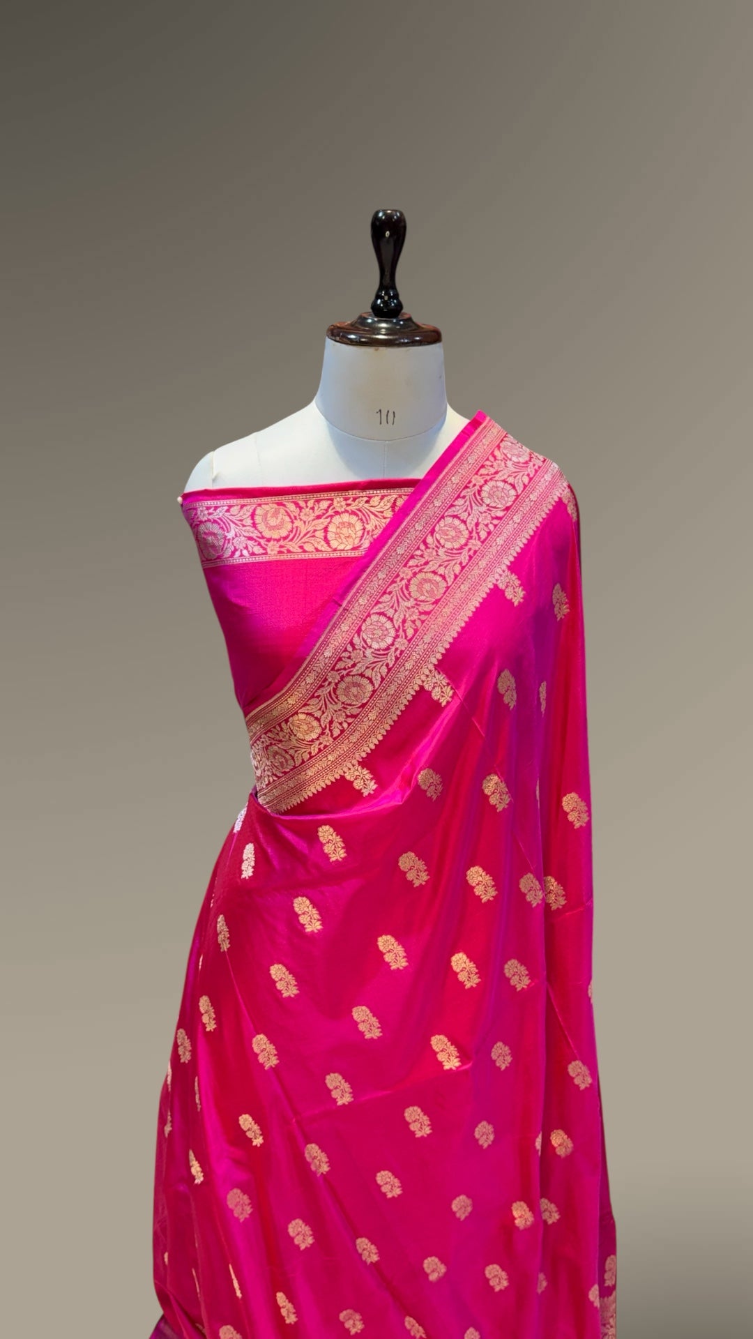 Prebook | Dual Shade Pink Pure Banarasi Katan Silk Saree