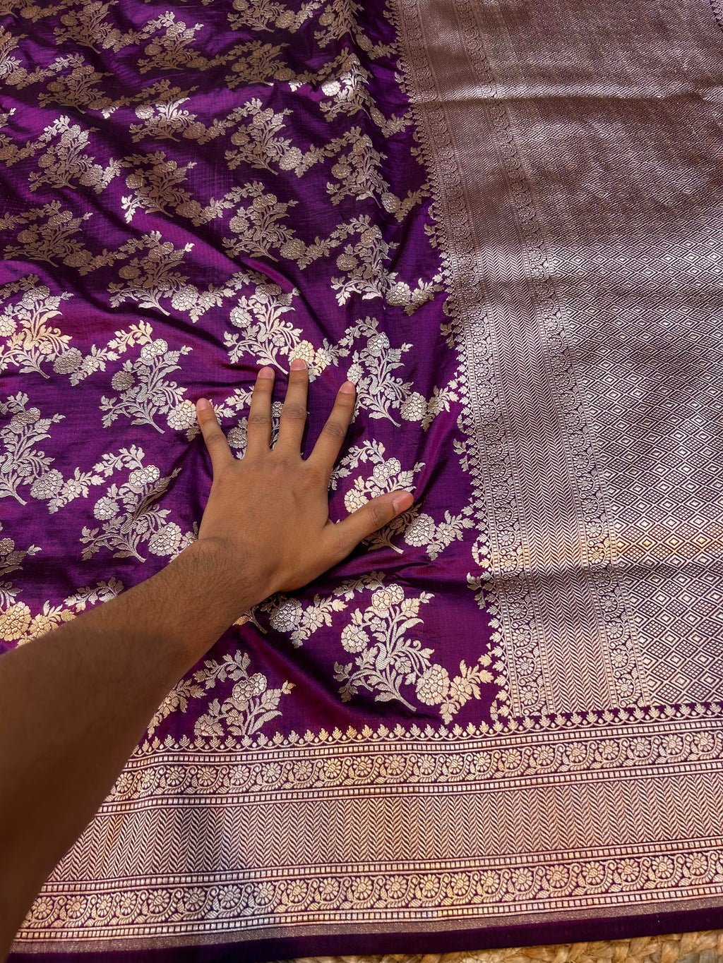 Prebook | Wine Purple 100% Pure Banarasi Katan Silk Saree