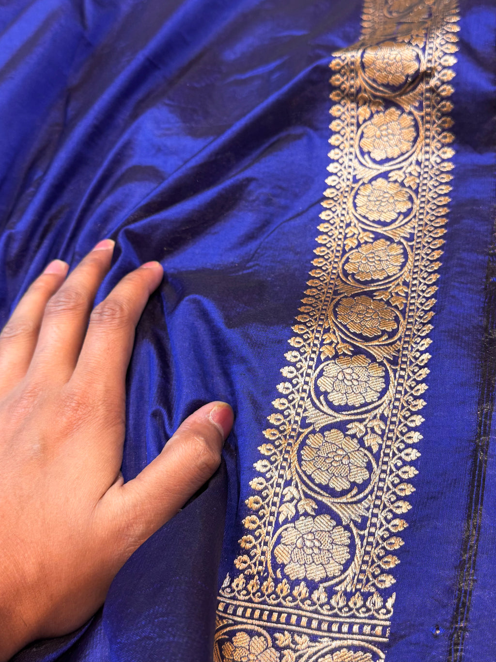 Prebook | Royal Blue 100% Pure Banarasi Katan Silk Saree