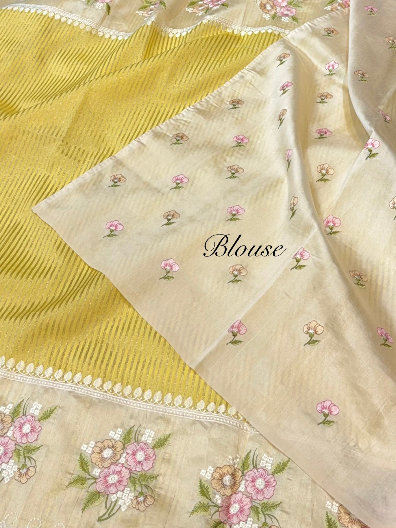 Yellow Tissue Silk Partywear Banarasi Embroidery Tissue Border Lightweight Sarees