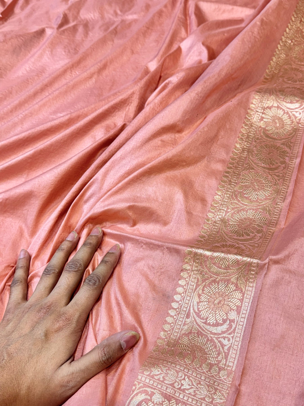 Prebook | Dusty Pink 100% Pure Banarasi Katan Silk Saree