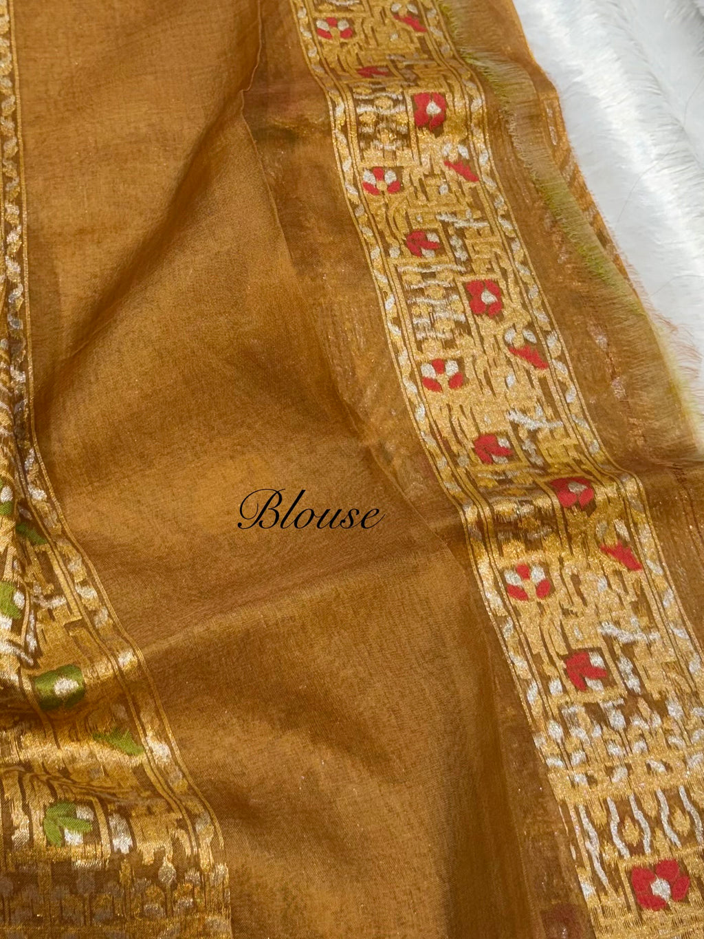 Cheeku 100% Pure Ektara Banarasi Kora Jamdani Saree