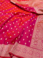 Prebook | Dual Shade Pink Pure Banarasi Katan Silk Saree
