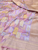 Prebook | Lavender Exclusive Pure Banaras Katan Silk Rangkaat Saree
