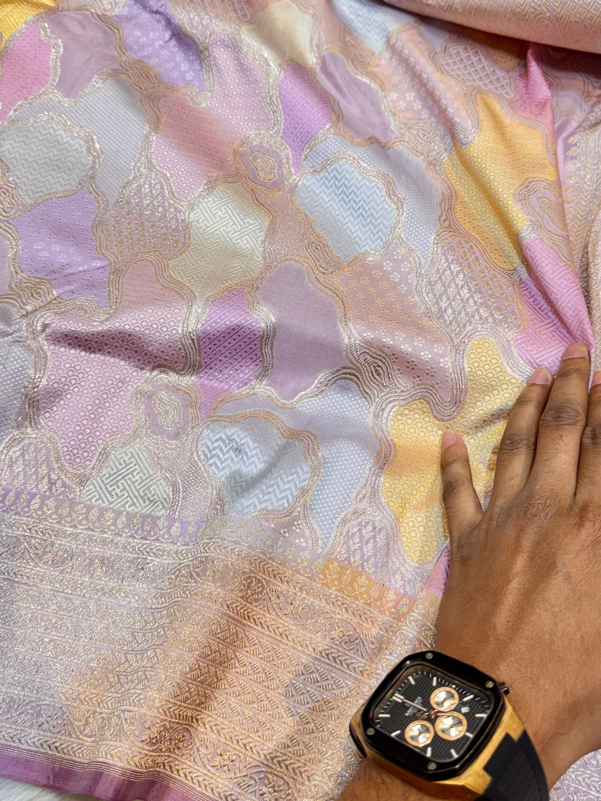 Prebook | Lilac Exclusive Pure Banaras Katan Silk Rangkaat Saree