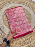 100% Pure Banarasi Katan Silk Meenakari Brocade Saree