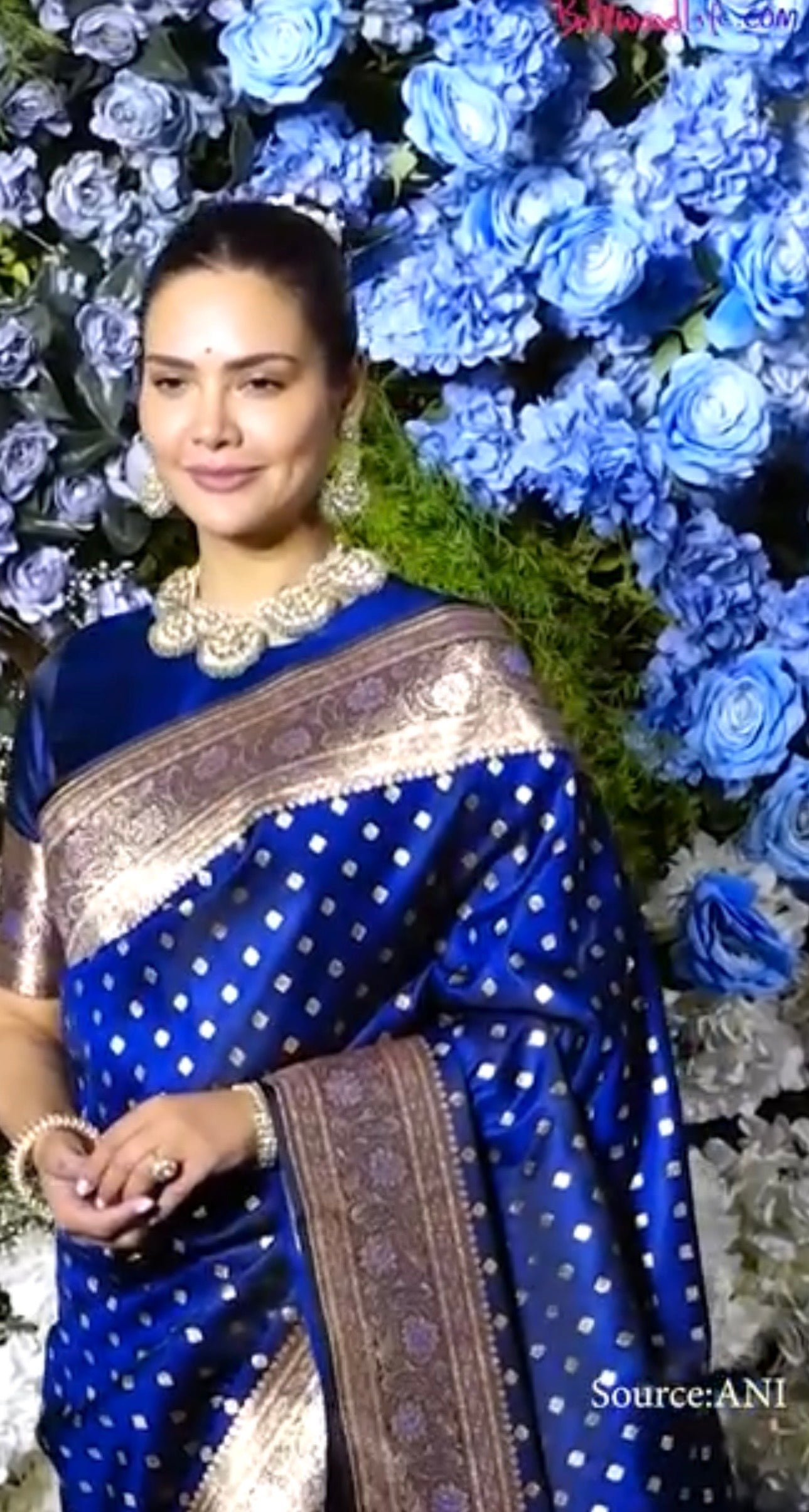 Prebook | Esha Gupta Mam inspired Royal Blue 100% Pure Banarasi Katan Silk Saree