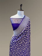100% Pure Khaddi Georgette SHIKARGAH Saree