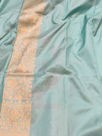 Powder Blue Exclusive Pure Banarasi Katan Silk Rangkaat Saree