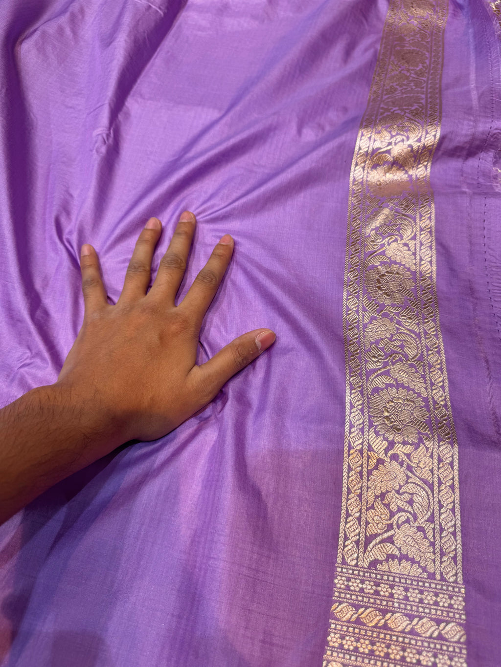 Prebook | Lavender 100% Pure Banarasi Katan Silk Saree