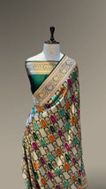 Bottle Green Exclusive Pure Banaras Katan Silk Rangkaat Saree