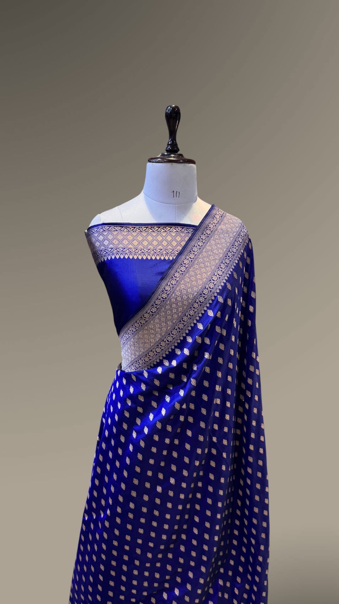 Prebook | Esha Gupta Mam inspired Royal Blue 100% Pure Banarasi Katan Silk Saree