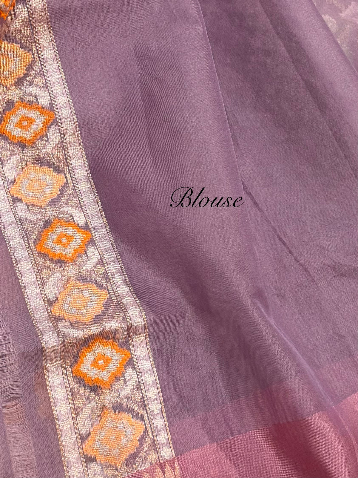 Pastel Lilac Pure Banarasi Ektara Kora Jamdani Saree