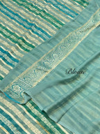 Sage Green 100% Pure Banarasi Khaddi Georgette RANGKAAT Saree
