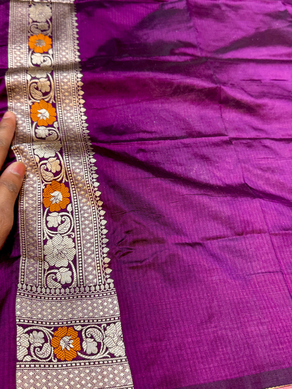 Prebook | Wine Purple 100% Pure Banarasi Katan Silk Meenakari Saree