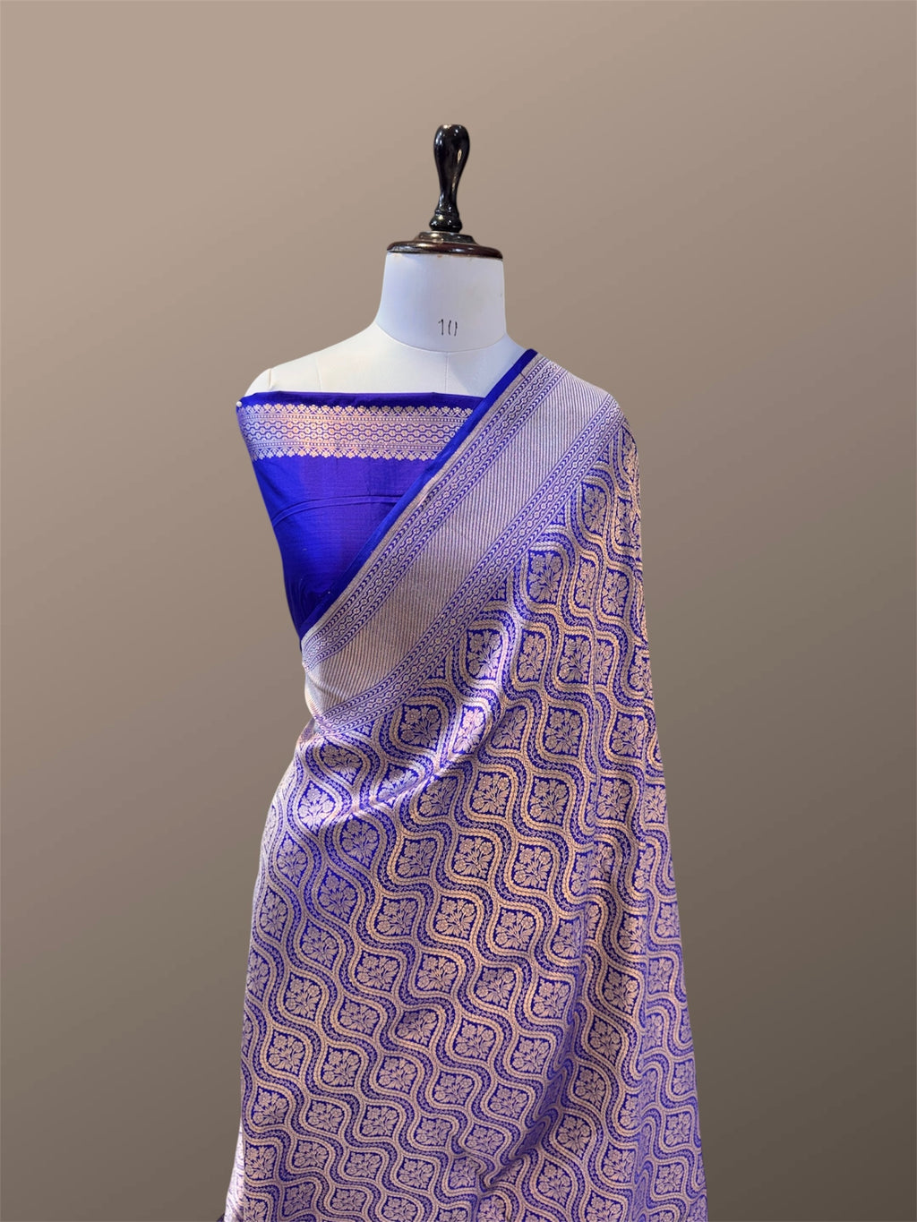 Prebook | Royal Blue 100% Pure Banarasi Katan Silk Brocade Saree