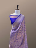 Prebook | Royal Blue 100% Pure Banarasi Katan Silk Brocade Saree