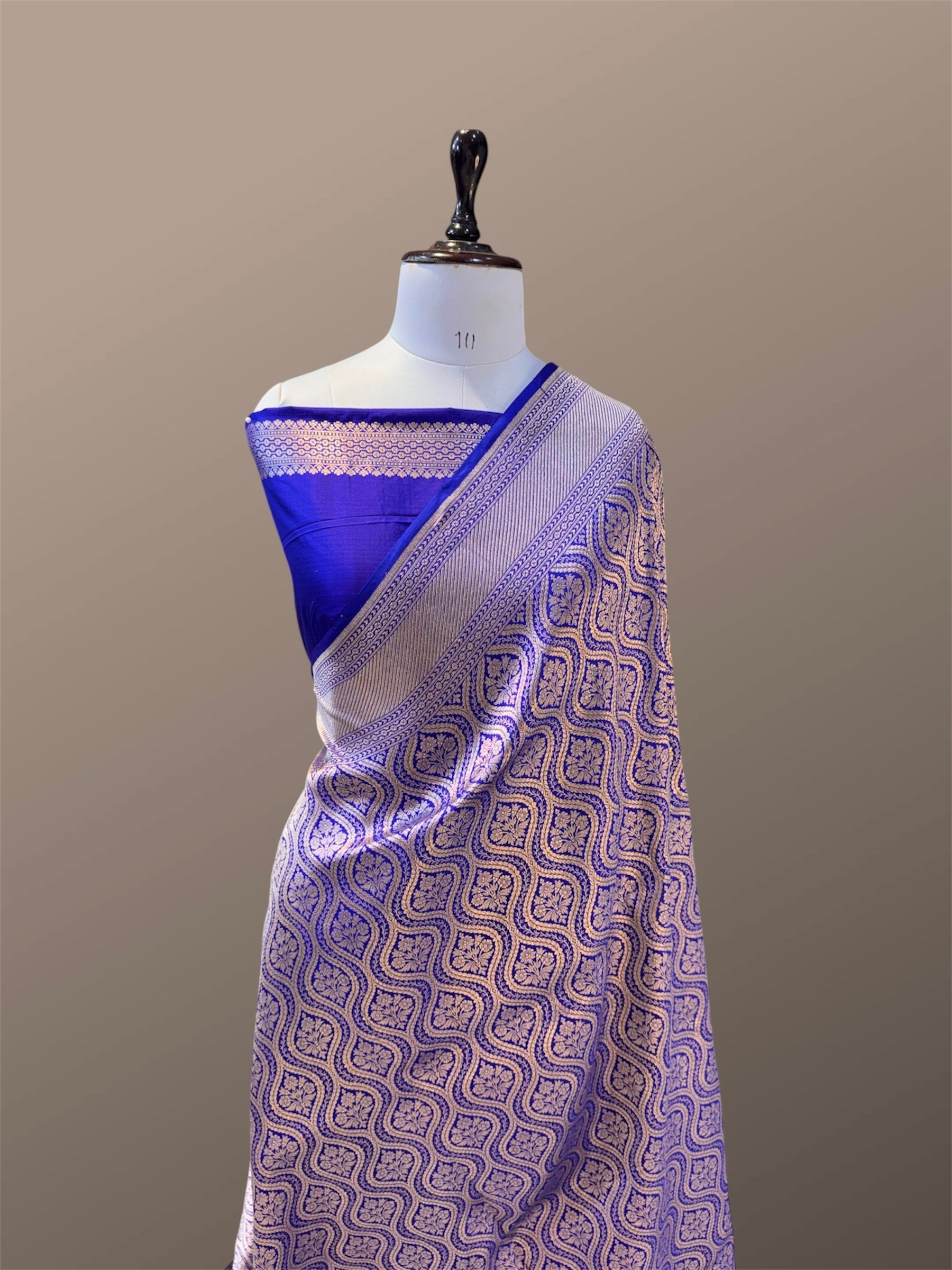 Prebook | Royal Blue 100% Pure Banarasi Katan Silk Brocade Saree