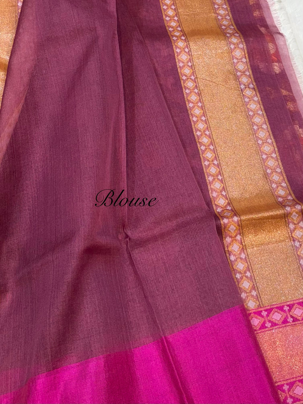 Light Purple 100% Pure Ektara Banarasi Kora Jamdani Saree