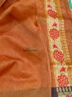 Cheeku Ektara Banarasi Kora Jamdani Saree