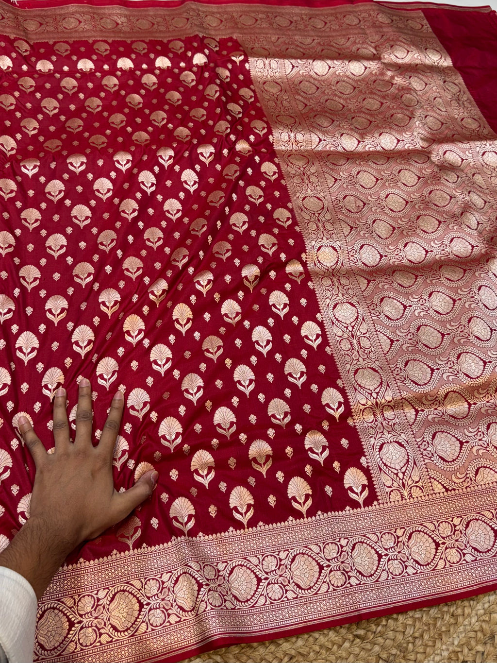 Prebook | Aishwarya Rai | Maroon 100% Pure Banarasi Katan Silk Saree