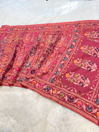 Rose Gold 100% Pure Ektara Banarasi Cotton Jamdani Saree