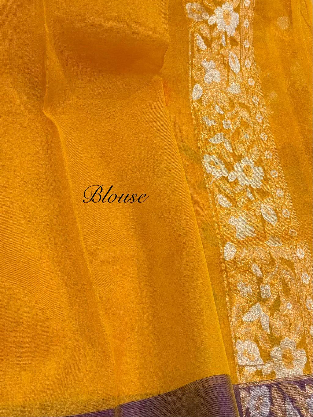 Prebook | Sunflower Yellow Pure Handloom Banarasi Ektara Kora Jamdani Saree