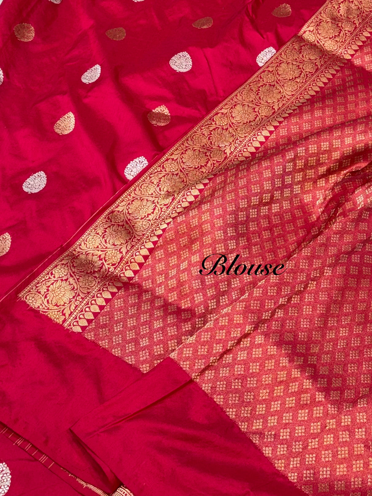 Hot Pink 100% Pure Banaras Katan Silk Handloom Handwoven Pattu Saree