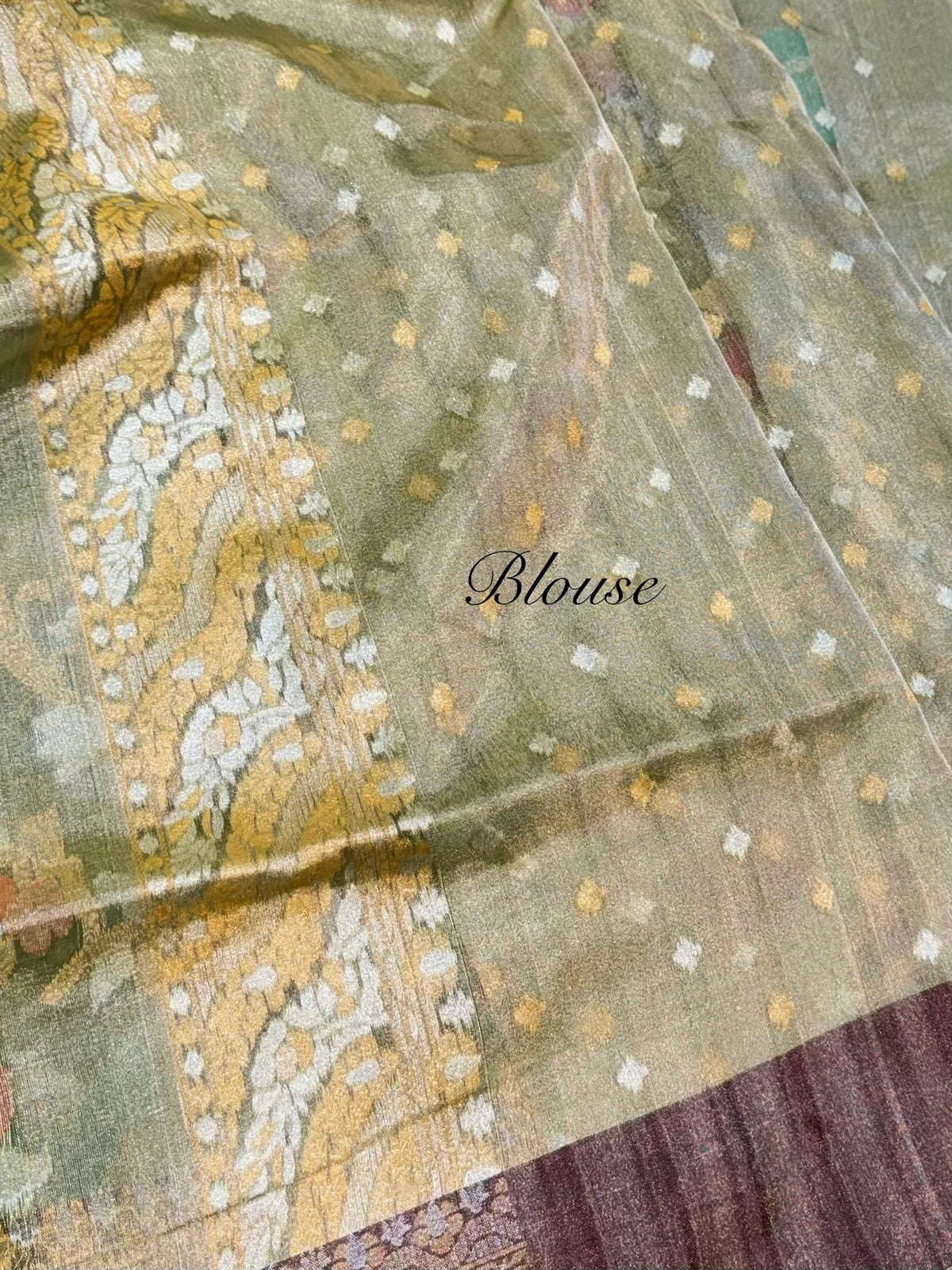 Prebook | Pista Green Ektara Banarasi Kora Jamdani Saree