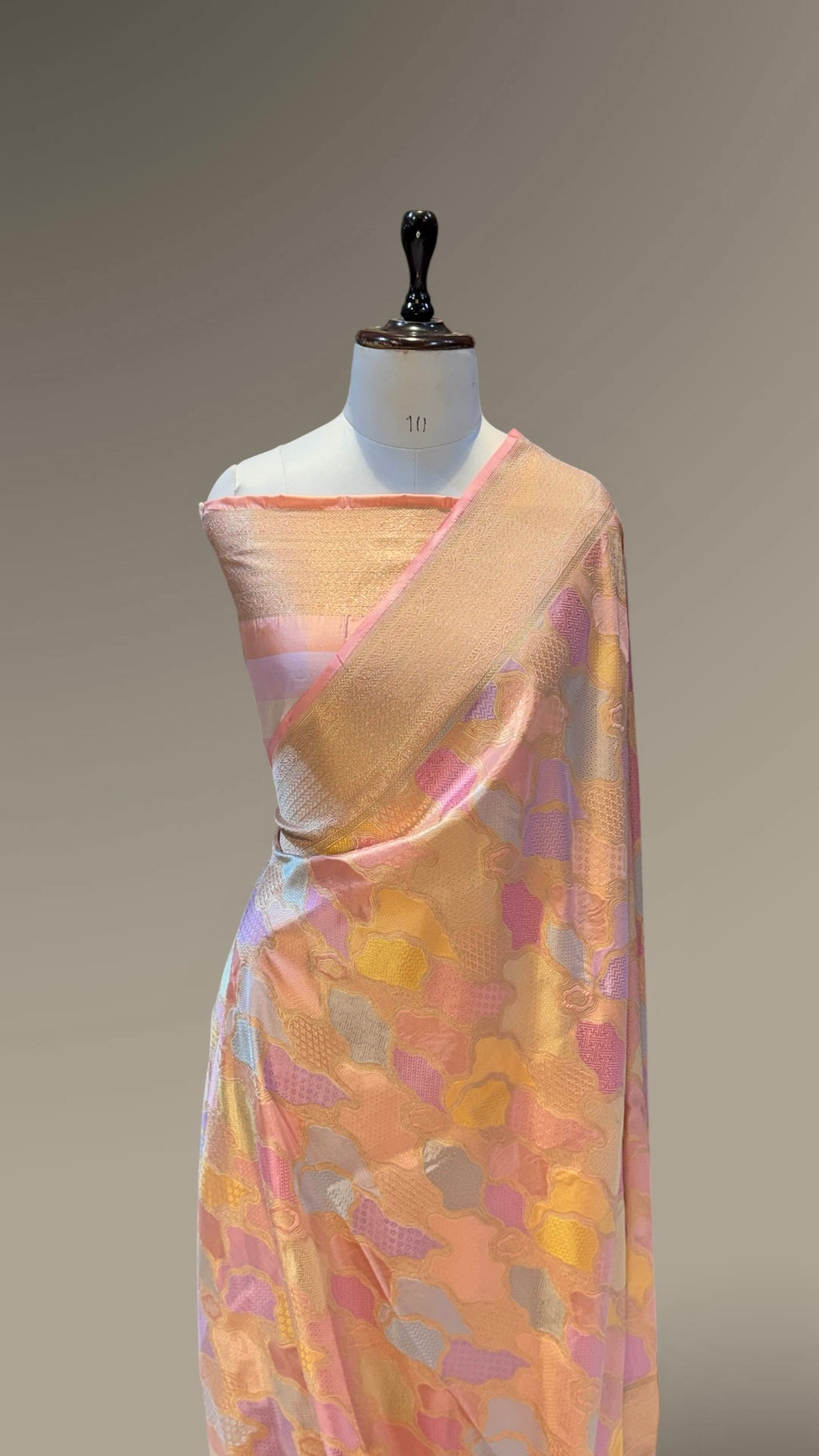 Prebook | Peach Exclusive Pure Banaras Katan Silk Rangkaat Saree