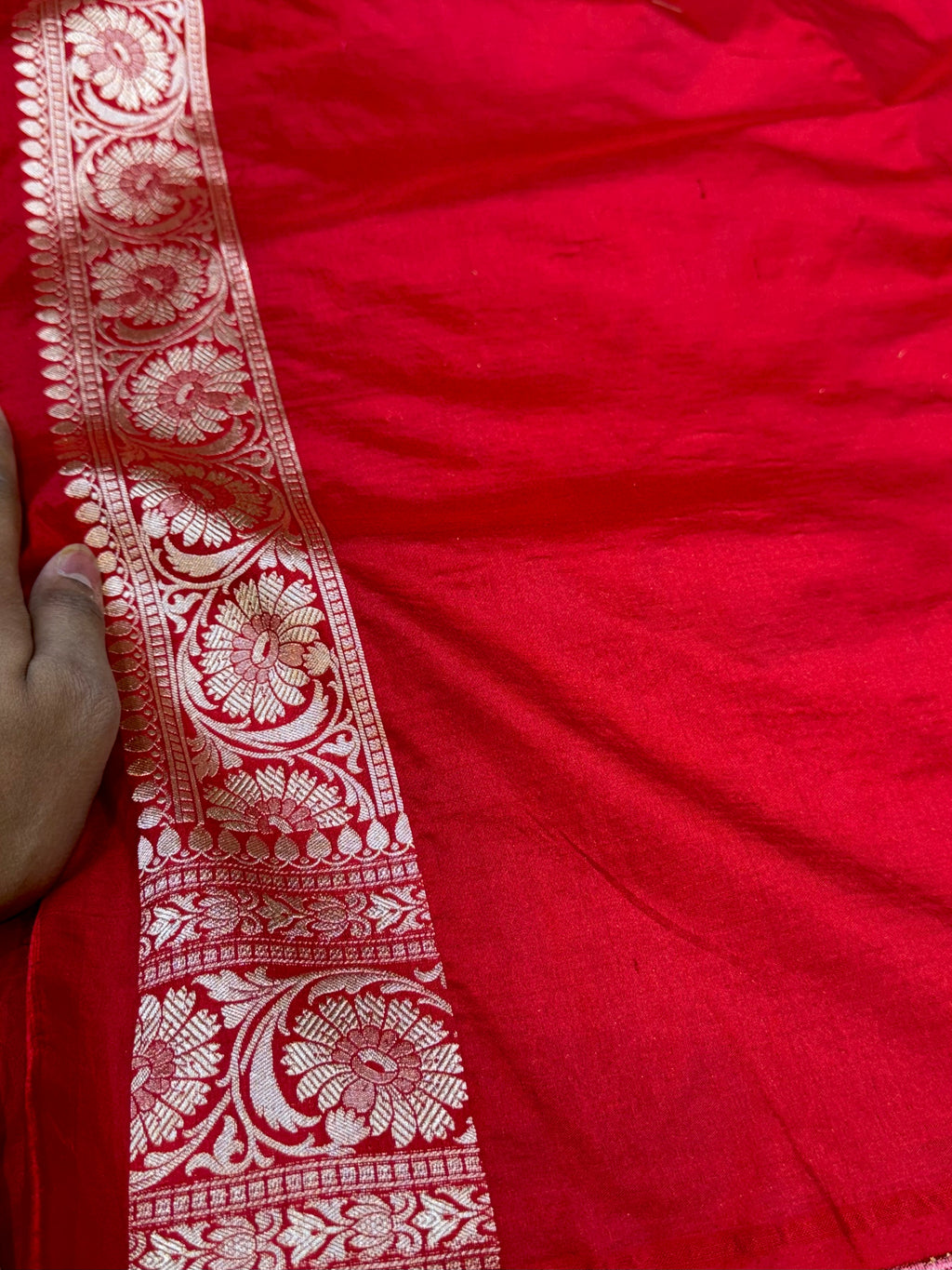 Prebook | Red 100% Pure Banaras Katan Silk Rangkaat Saree