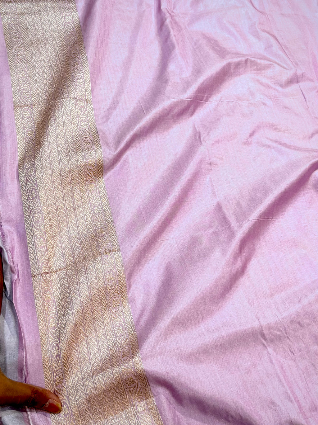 Prebook | Pastel Lavender Exclusive Pure Banaras Katan Silk Rangkaat Sareea