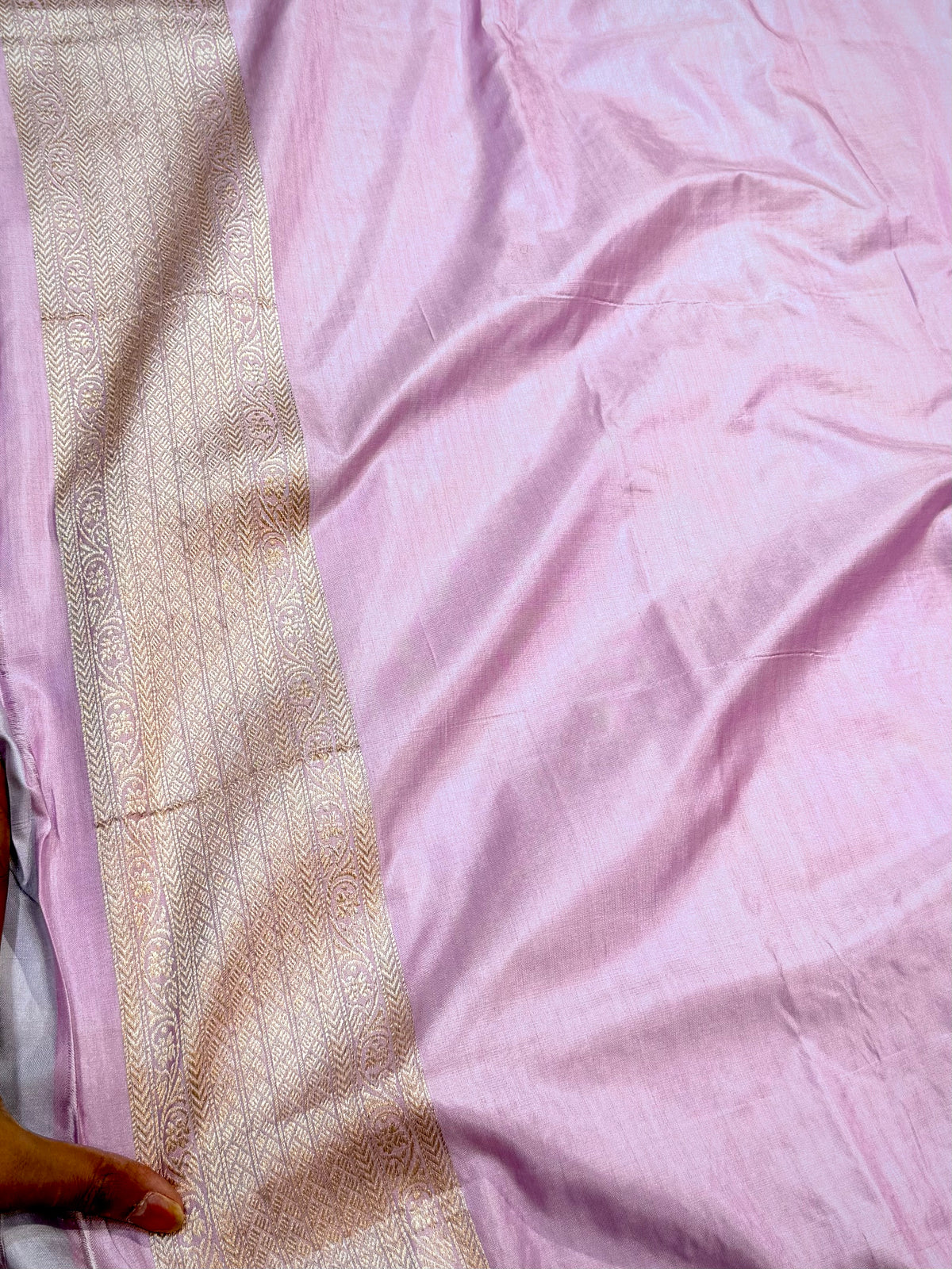 Prebook | Pastel Lavender Exclusive Pure Banaras Katan Silk Rangkaat Sareea