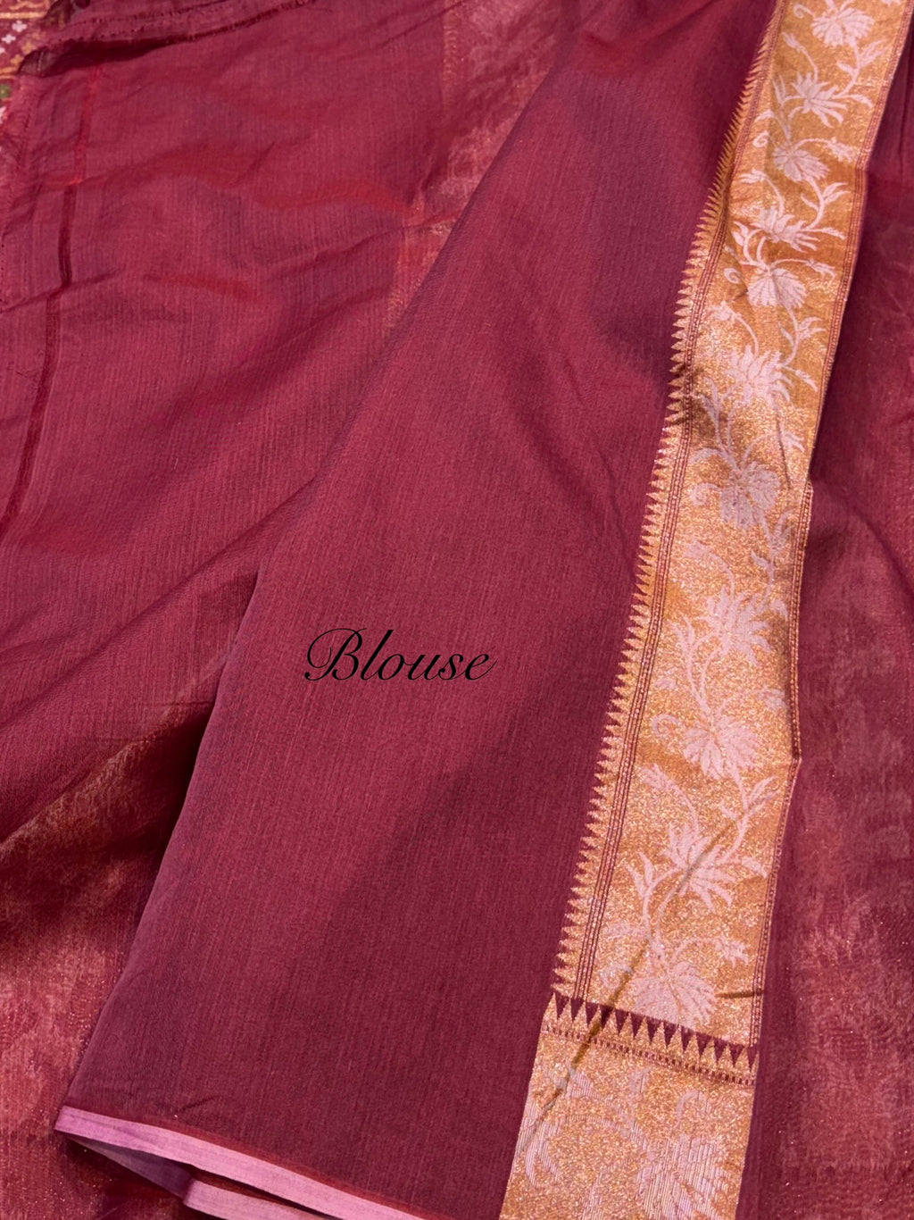 Prebook | Maroon 100% Pure Ektara Banarasi Cotton Jamdani Saree