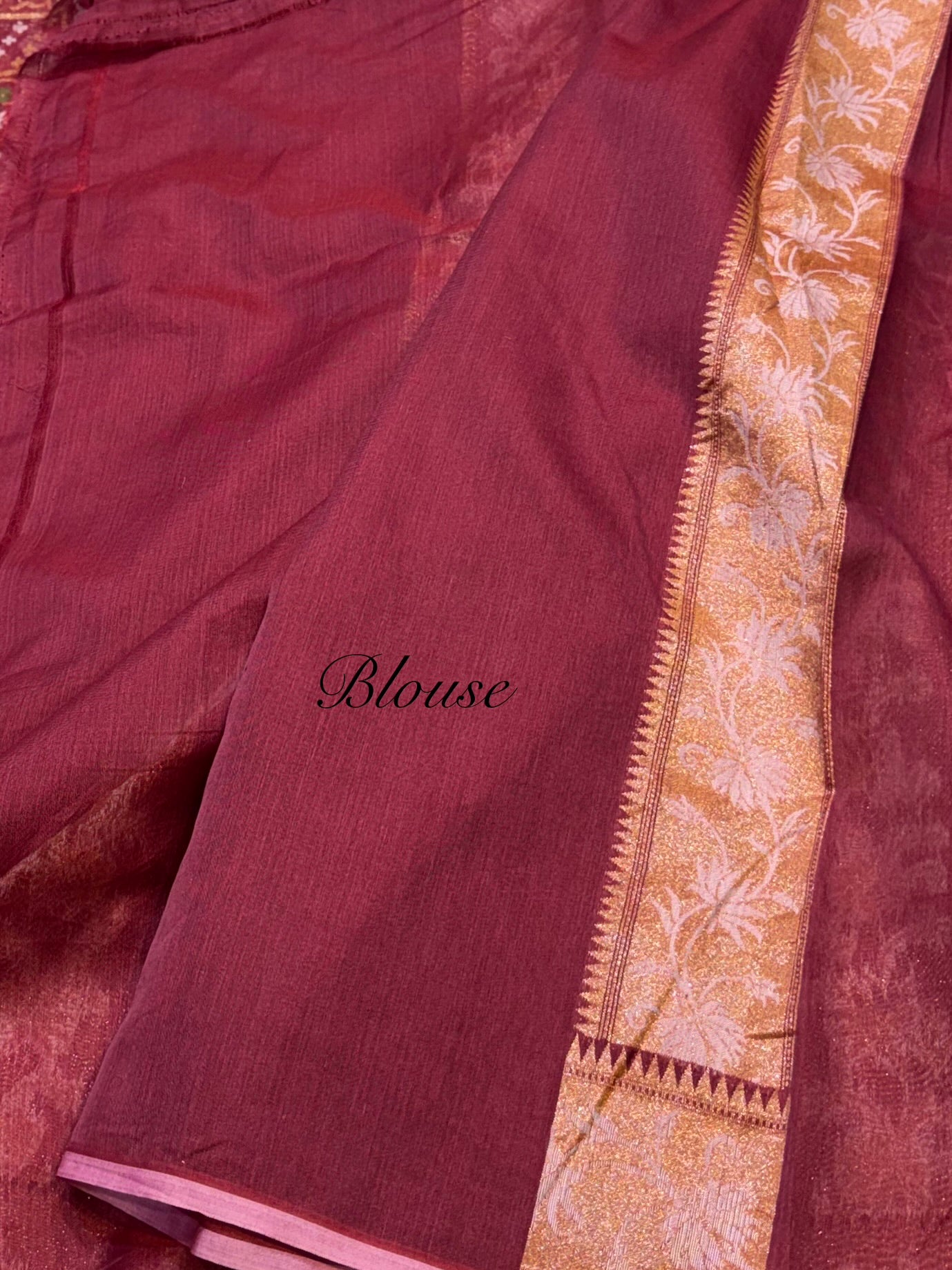 Prebook | Maroon 100% Pure Ektara Banarasi Cotton Jamdani Saree
