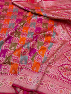 Prebook | Rani Pink Exclusive Pure Banaras Katan Silk Rangkaat Saree