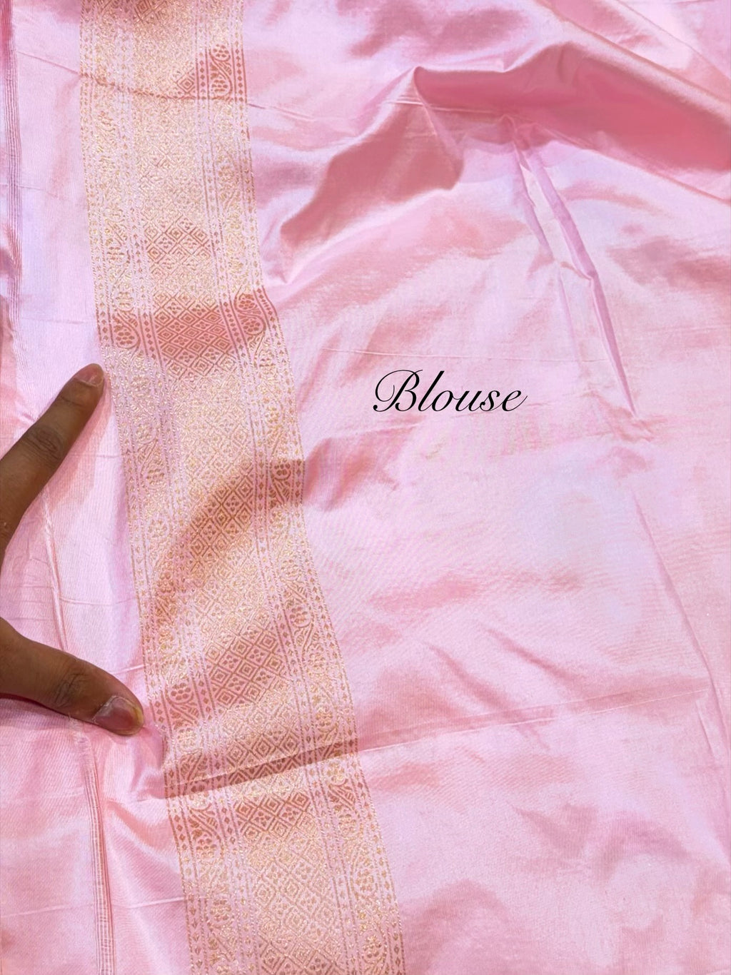 Baby Pink Exclusive Pure Banaras Katan Silk Rangkaat Saree