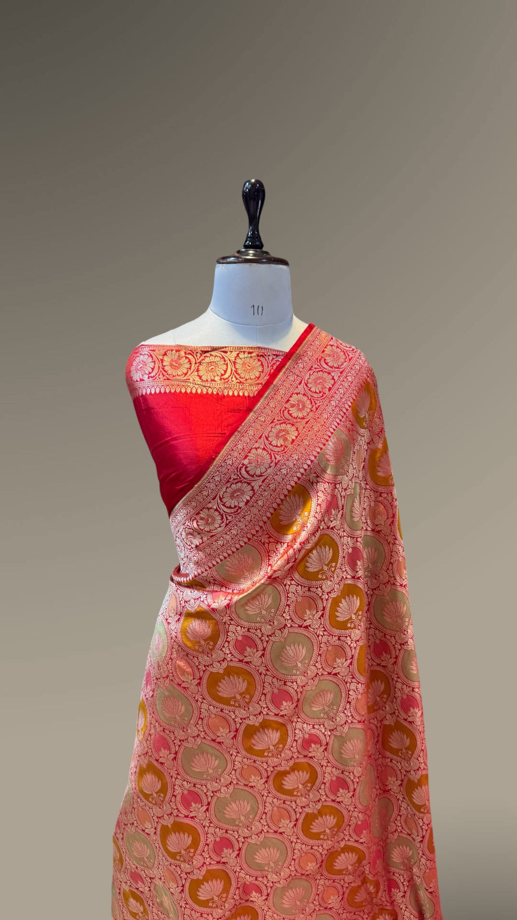 Prebook | Red 100% Pure Banaras Katan Silk Rangkaat Saree