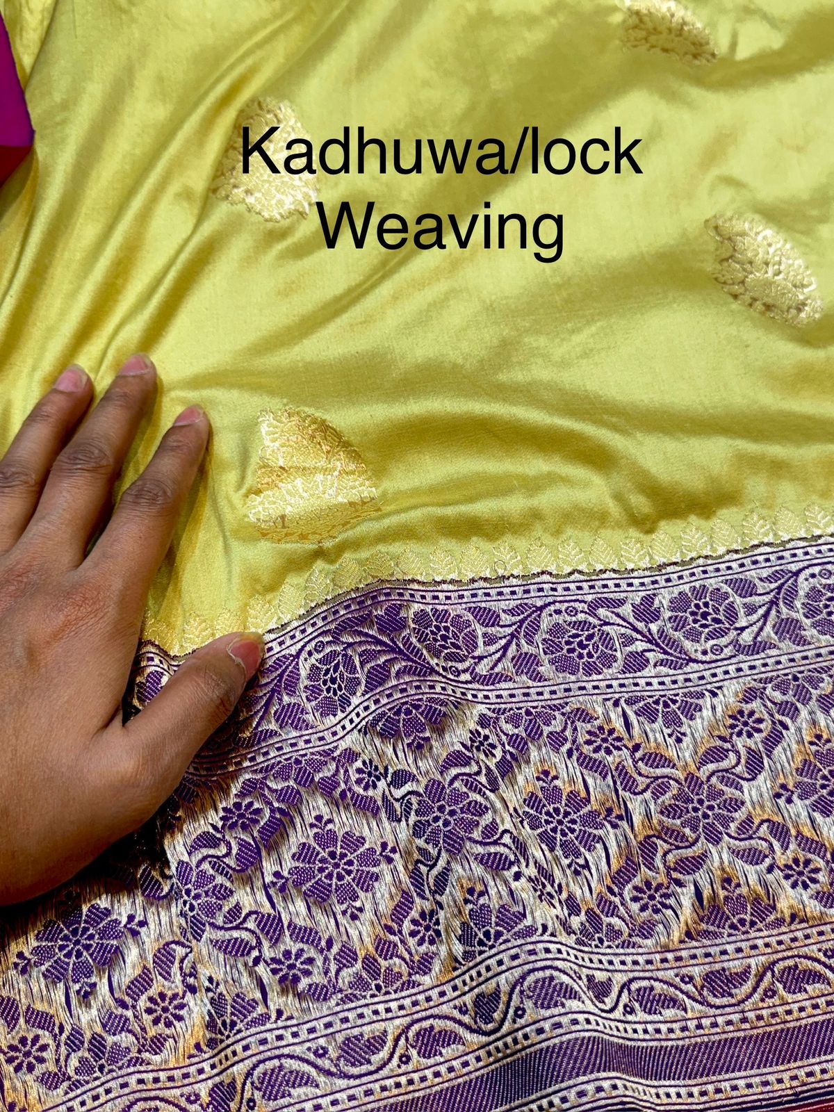 Pure Banaras Katan Silk Handloom Handwoven Pattu Saree