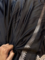 Banarasi Soft Meenakari Mashru Silk Partywear Saree