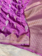 Banarasi Soft Meenakari Mashru Silk Partywear Saree
