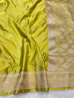 Banarasi Soft Meenakari Mashru Silk Partywear Saree